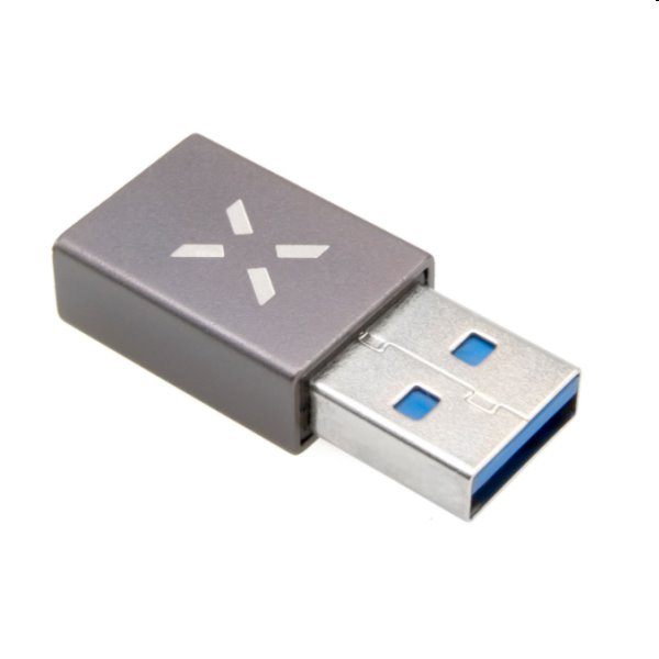 FIXED Link Redukcia z hliníka USB-C na USB-A, sivý FIXA-CU-GR