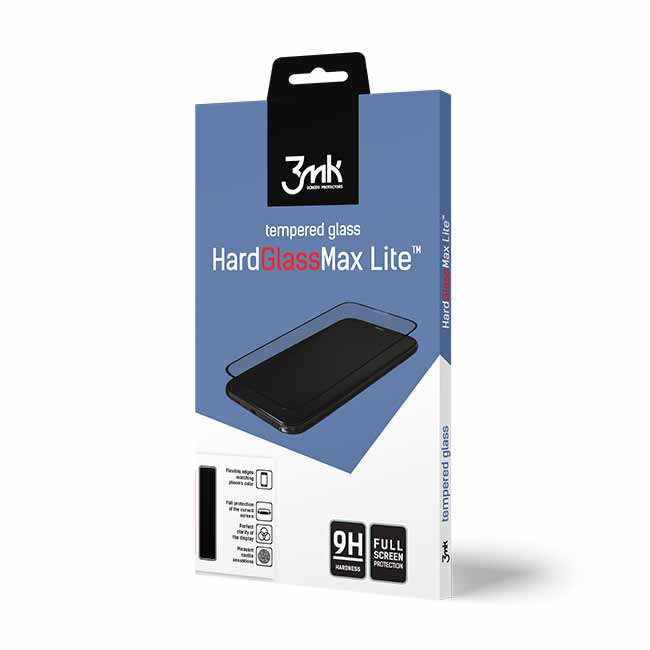 3mk zakrivené tvrdené HardGlass Max Lite pre Samsung Galaxy M23, čierna 3MK469067