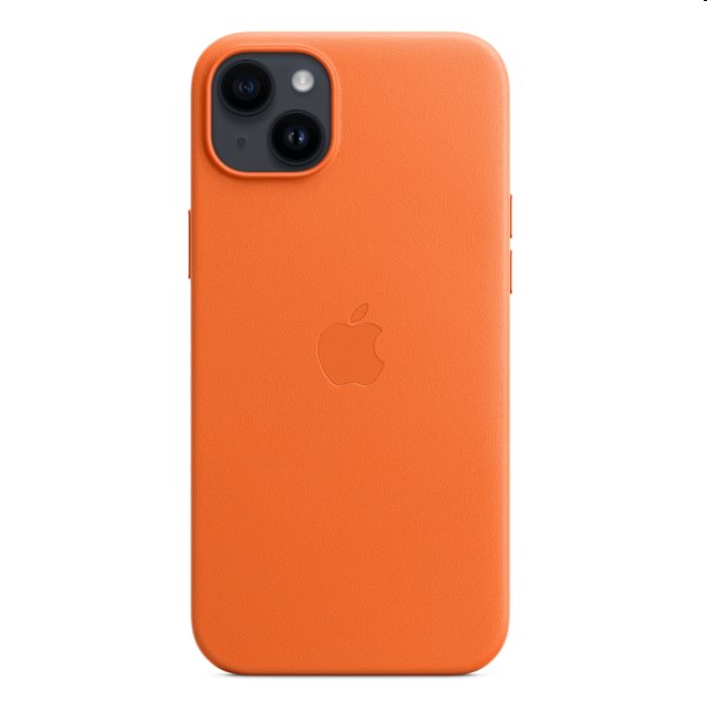 Kožený zadný kryt pre Apple iPhone 14 Plus s MagSafe, oranžová MPPF3ZM/A