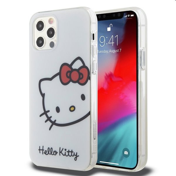 Zadný kryt Hello Kitty IML Head Logo pre Apple iPhone 12/12 Pro, biela 57983116895