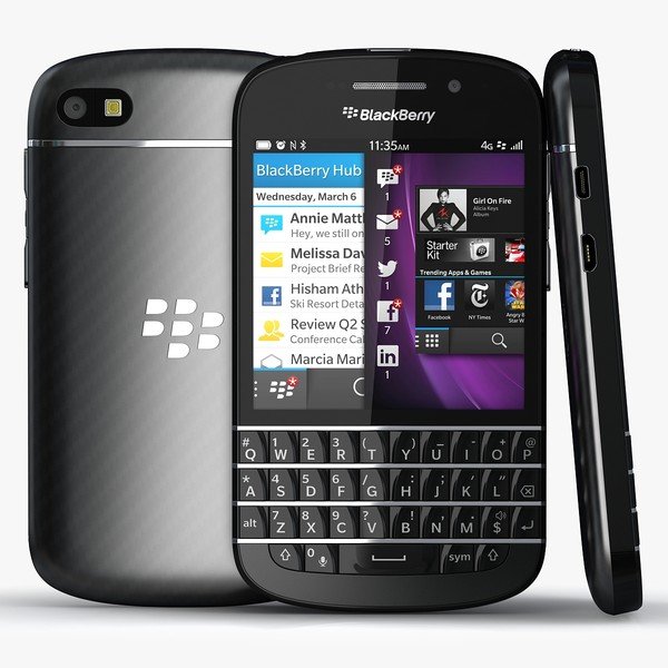 BlackBerry Q10 - Qwerty, Black - SK distribúcia