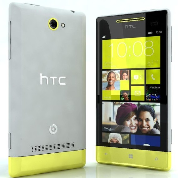 HTC Windows Phone 8S, Grey/Lime - SK distribúcia