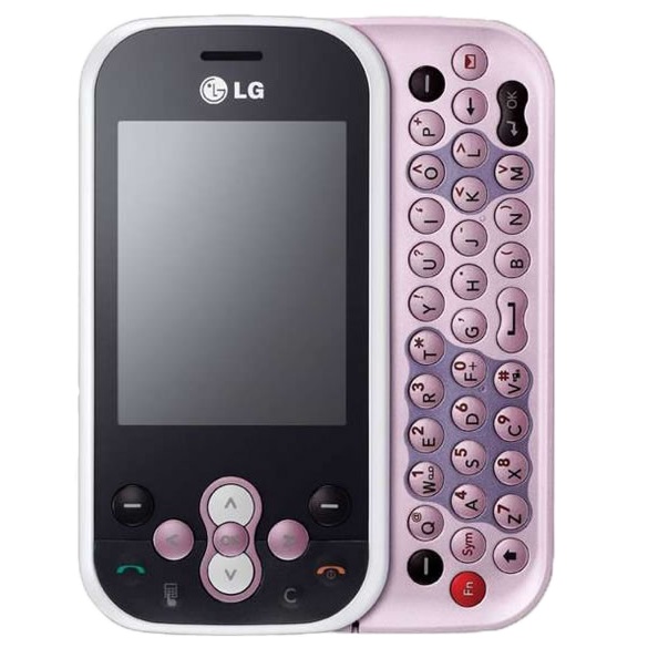 Náhradný kryt pre mobil LG KS 360 White-Pink