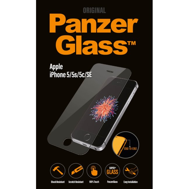 Ochranné temperované sklo PanzerGlass na celý displej pre Apple iPhone 5/ 5S/ 5C/ SE 1010
