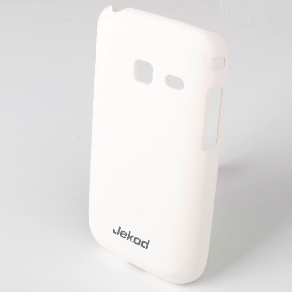 Puzdro plastové Jekod Super Cool pre Samsung Galaxy Y Duos S6102, White + Fólia na displej