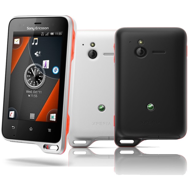 Sony Ericsson Xperia Active + Pamäťová karta 2GB + 2x náhradný kryt, Black