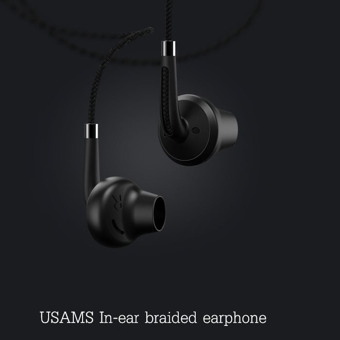 Stereo Headset USAMS EP-14, s 3.5 mm jack konektorom, Cyan