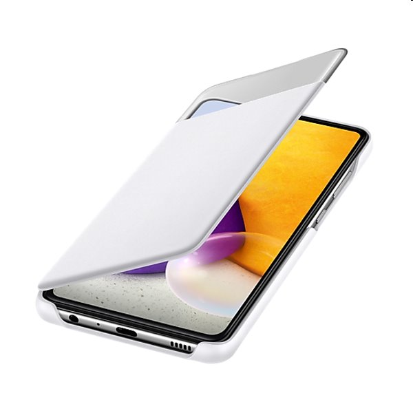 Knižkové puzdro S View pre Samsung Galaxy A72 - A725F, biela (EF-EA725PW)