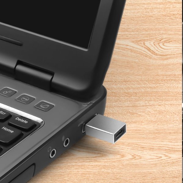 FIXED Link Redukcia z hliníka USB-C na USB-A, sivý
