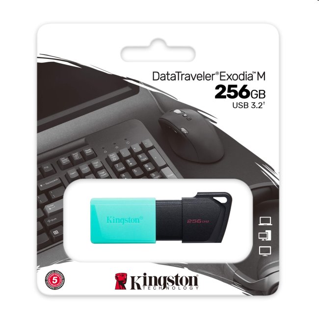 USB kľúč Kingston DataTraveler Exodia M, 256 GB, USB 3.2 (gen 1)