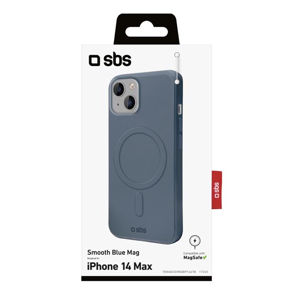 Zadný kryt SBS Smooth Mag s MagSafe pre iPhone 14 Plus, modrá