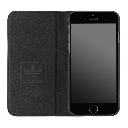 Puzdro Adidas Originals - Booklet pre Apple iPhone 6 a Apple iPhone 6S, Black