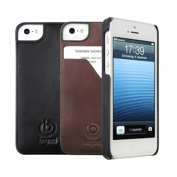 Puzdro Bugatti ClipOnCover Leather Premium pre Apple iPhone 6 Plus, black