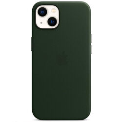Kožený zadný kryt pre Apple iPhone 13 s MagSafe, sequoia zelená