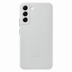 Zadný kryt Leather Cover pre Samsung Galaxy S22 Plus, svetlo-sivá