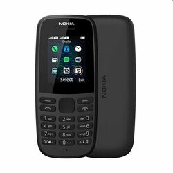 Nokia 105 Dual Sim 2019, black - OPENBOX (Rozbalený tovar s plnou zárukou)