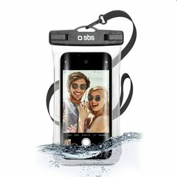 Univerzálne vodotestné puzdro SBS Selfie pre smartfóny do 6,8'', čierna