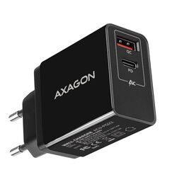 AXAGON ACU-PQ22 sieťový adaptér QC3.0/AFC/FCP + PD type-C, 22 W, čierny
