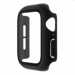 FIXED Pure Plus ochranné puzdro s temperovaným sklom pre Apple Watch 44 mm, čierna