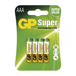 GP alkalická batéria SUPER AAA (LR03) 4BL