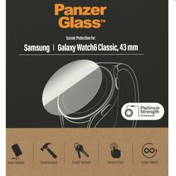 Ochranné sklo PanzerGlass Flat Glass AB pre Samsung Galaxy Watch 6 43 mm, priesvitné