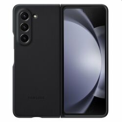 Zadný kryt z eko kože pre Samsung Galaxy Z Fold5, čierna