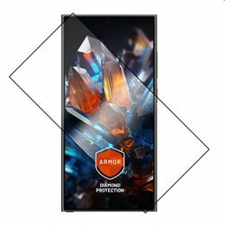 FIXED Armor prémiové ochranné tvrdené sklo pre Samsung Galaxy S24 Ultra, čierna