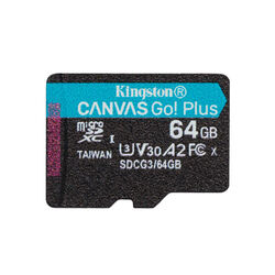 Kingston Canvas Go Plus Micro SDXC 64 GB, UHS-I U3 A2, Class 10 - rýchlosť 170/70 MB/s