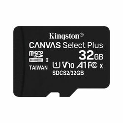 Kingston Canvas SeIect Plus Micro SDHC 32GB, UHS-I A1, Class 10 - rýchlosť 100 MB/s