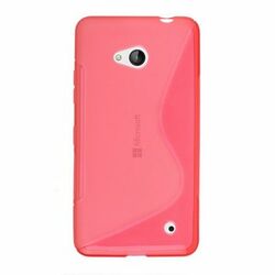 Puzdro silikonové S-TYPE pre Microsoft Lumia 640, Microsoft Lumia 640 LTE, Red