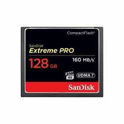 Sandisk Compact Flash Extreme Pro 128GB - rýchlosť 160/150 MB/s (SDCFXPS-128G-X46)