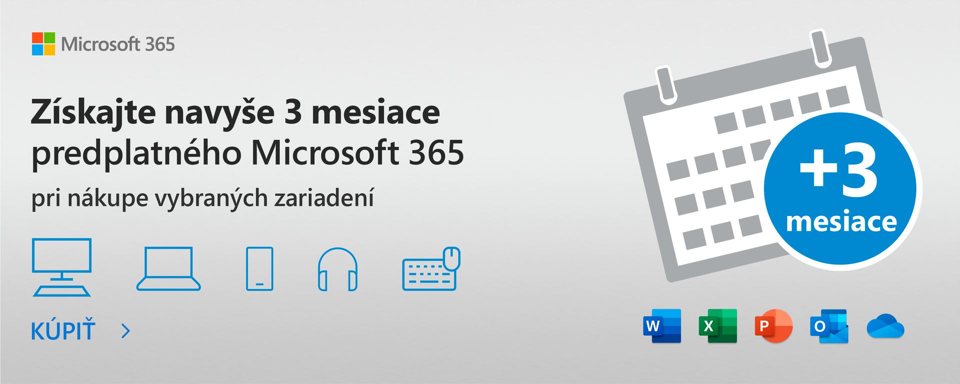 Microsoft 365 s bonusom 3 mesiace!  NA MP3.SK