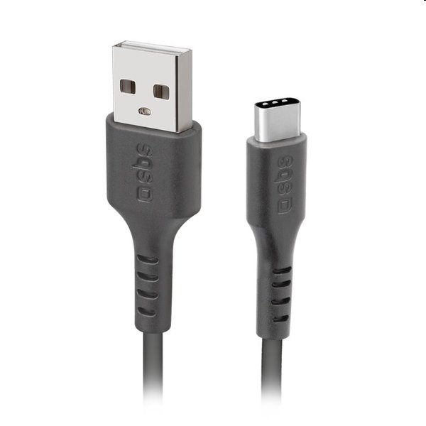 SBS Kábel USB/USB-C USB 2.0, 1,5 m, čierny