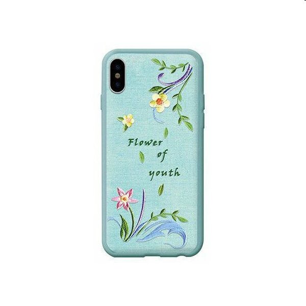 Devia kryt Flower Embroidery Case pre iPhone X/XS DEV-305696