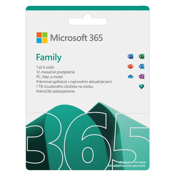 E-shop Microsoft 365 pre rodiny - 12 mesiacov