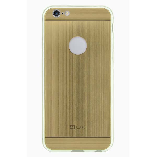 Puzdro 4-OK TPU Metal Case for iPhone 7, zlatá