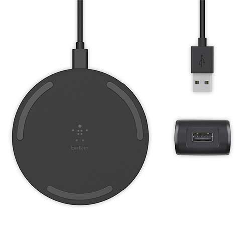 Belkin Boost Charge Wireless Charging Pad 10W + QC 3.0 charger - Black
