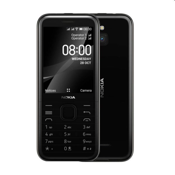 Nokia 8000 Dual Sim, black