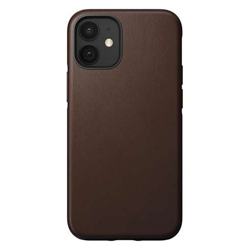 Odolné púzdro Nomad s Magsafe pre iPhone 12 mini, hnedé