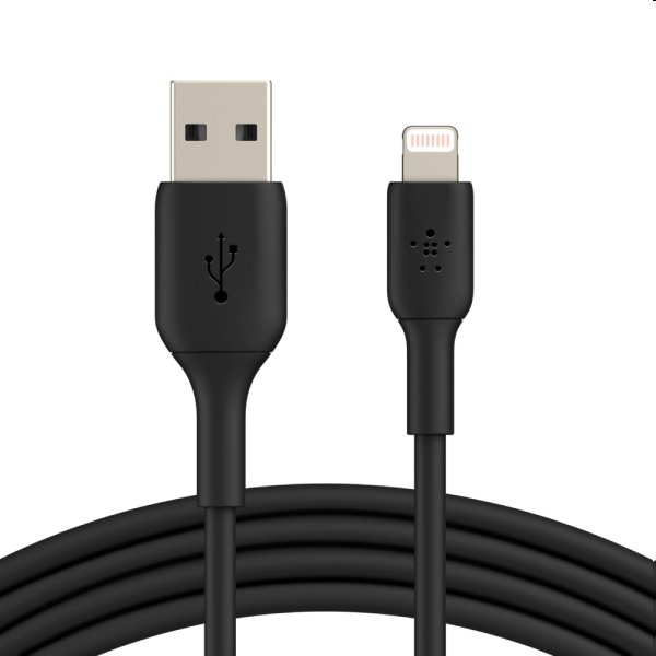 Dátový kábel Belkin USB-A na Lightning 2m, čierny CAA001bt2MBK