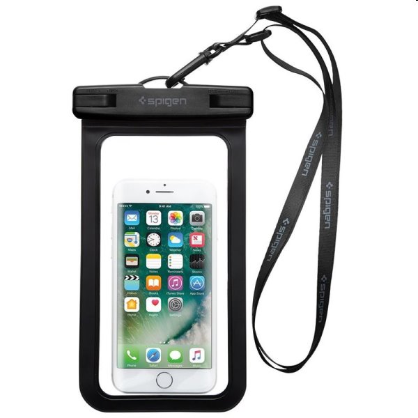 Spigen Velo A600 univerzálne vodeodolné puzdro pre smartfóny, čierne