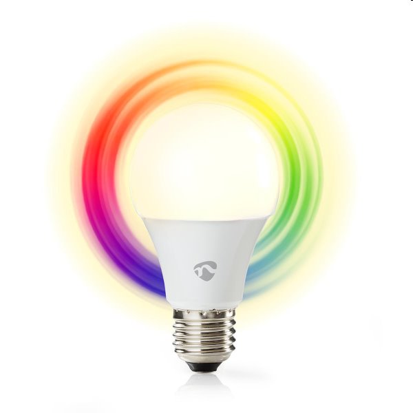 Smart RGB LED žiarovka Nedis A60 6W E27 470lm