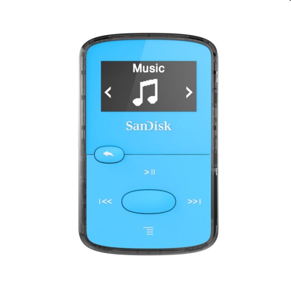 Prehrávač SanDisk MP3 Clip Jam 8 GB MP3, modrý