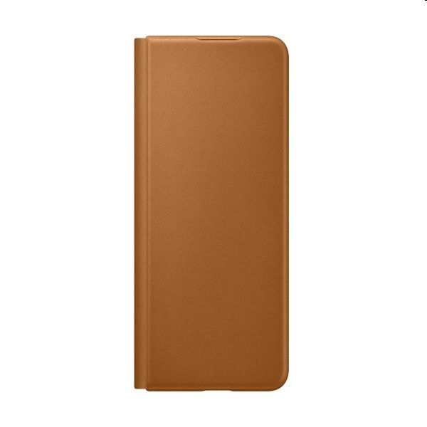 Puzdro Leather Flip Cover pre Samsung Galaxy Z Fold3, camel EF-FF926LAEGWW