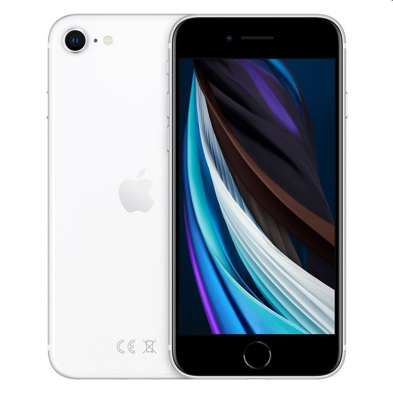 Apple iPhone SE (2020), 64GB, biela, Trieda C - použité s DPH, záruka 12 mesiacov