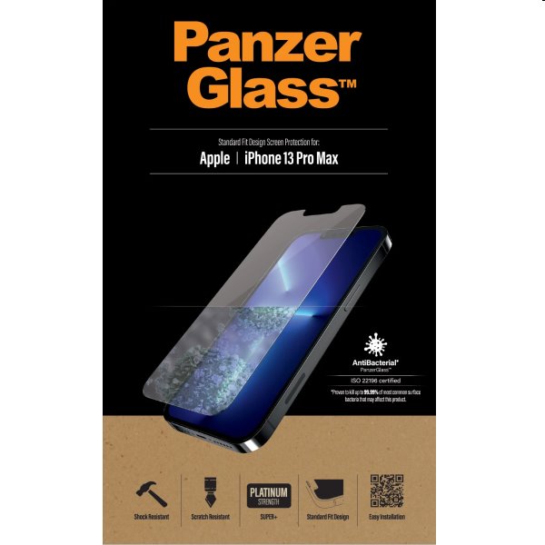PanzerGlass Standard Fit AB pre Apple iPhone 13 Pro Max, priesvitné