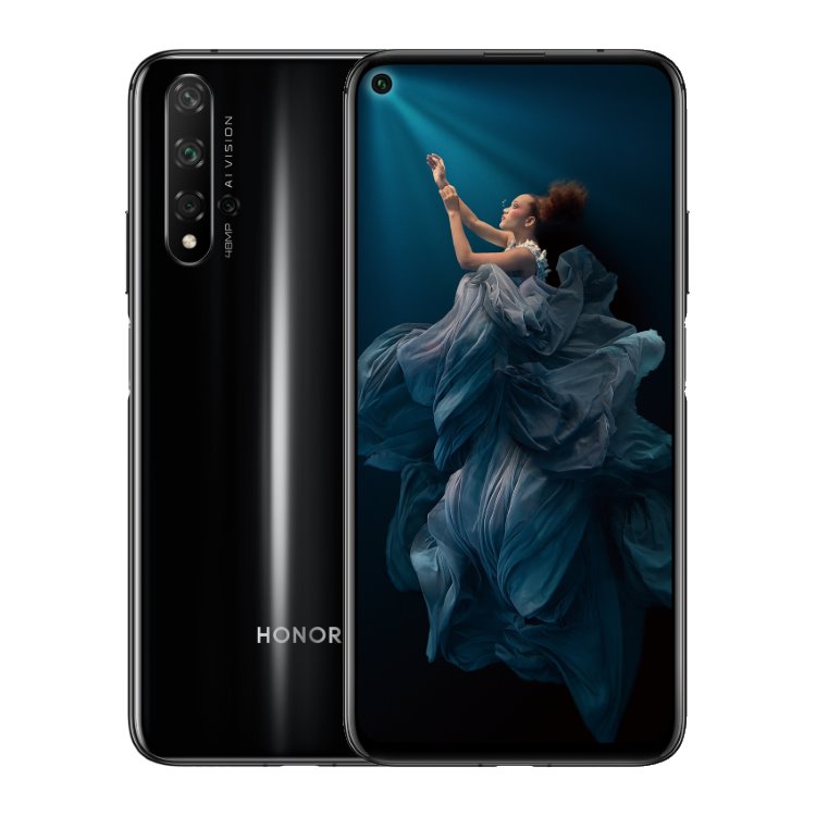 Honor 20, 6/128GB, Dual SIM, Midnight Black, Trieda B - použité, záruka 12 mesiacov