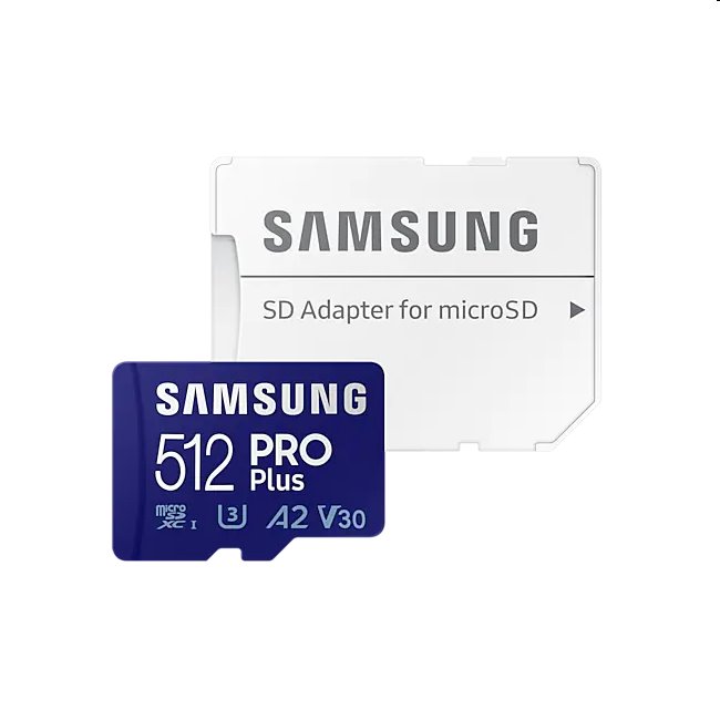 Samsung PRO Plus Micro SDXC 512GB (2021) + SD adaptér