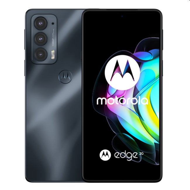 Motorola Edge 20, 8/128GB, čierna, Trieda A - použité, záruka 12 mesiacov