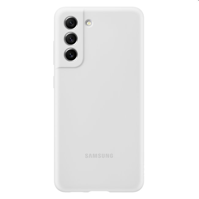 Puzdro Silicone Cover pre Samsung Galaxy S21 FE 5G, white
